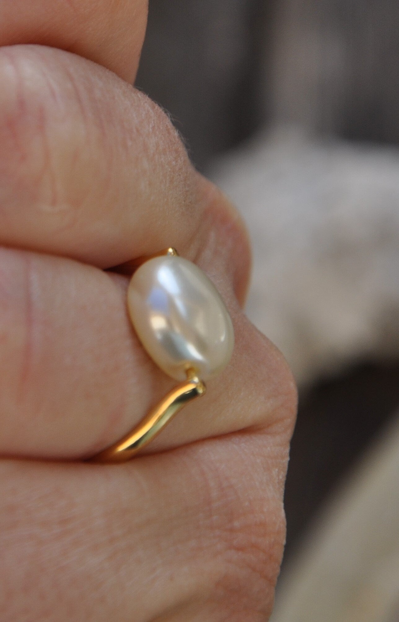 Bague à picots 22 mm, épaisseur 2mm, en plaqué or 24 carats à monter ou montée