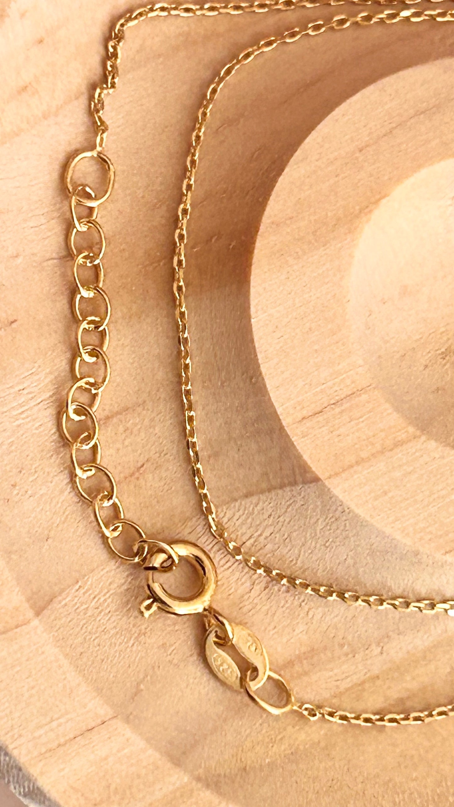 Chaîne forçat avec fermoir ressort argent 925 + plaqué or 24 carats collier vermeil