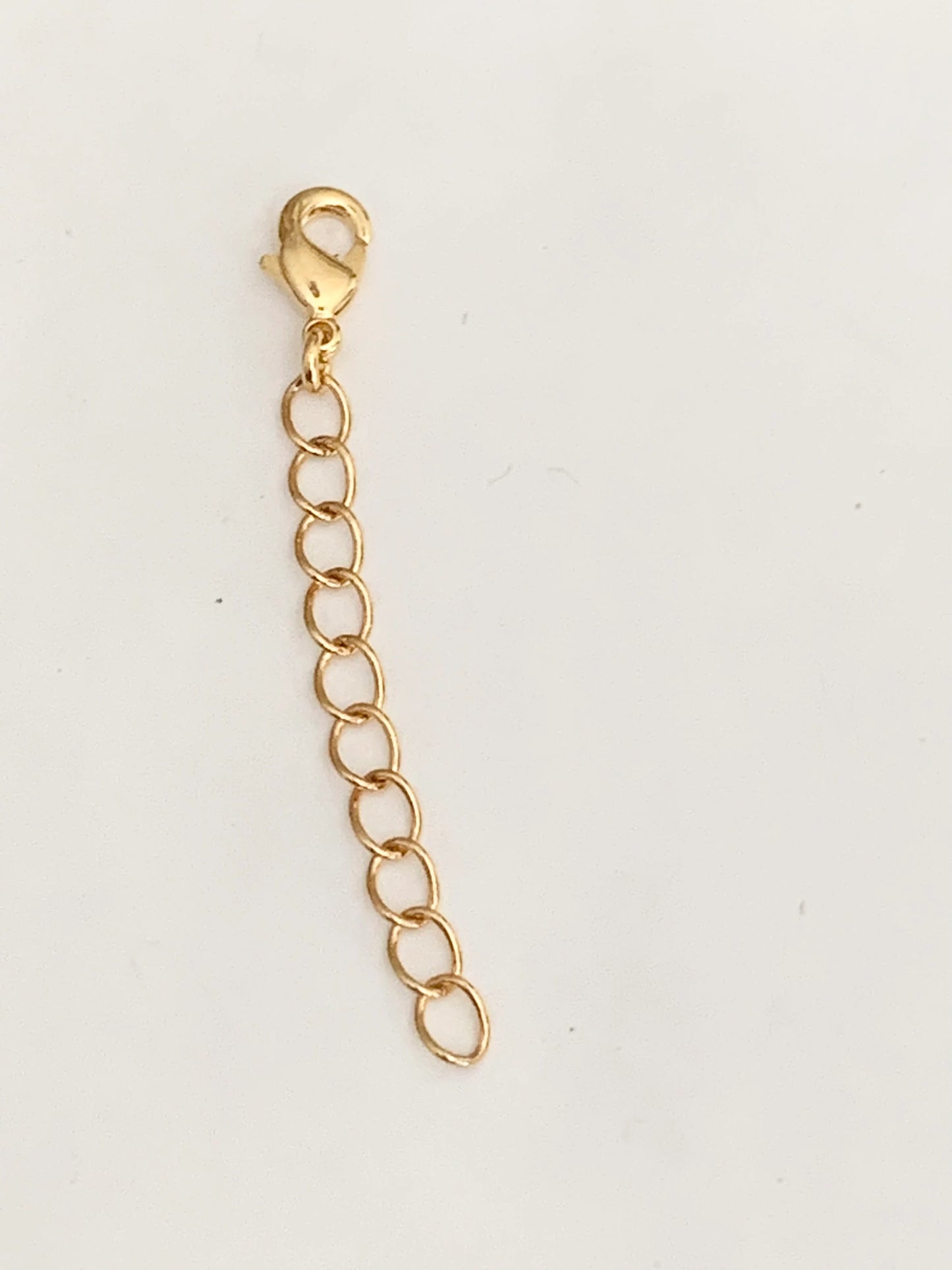 1 Ensemble Extension chaîne rallonge 40mm/80 mm plaqué or 1 micron, chaînette rallonge chaîne maille 3,5mm doré