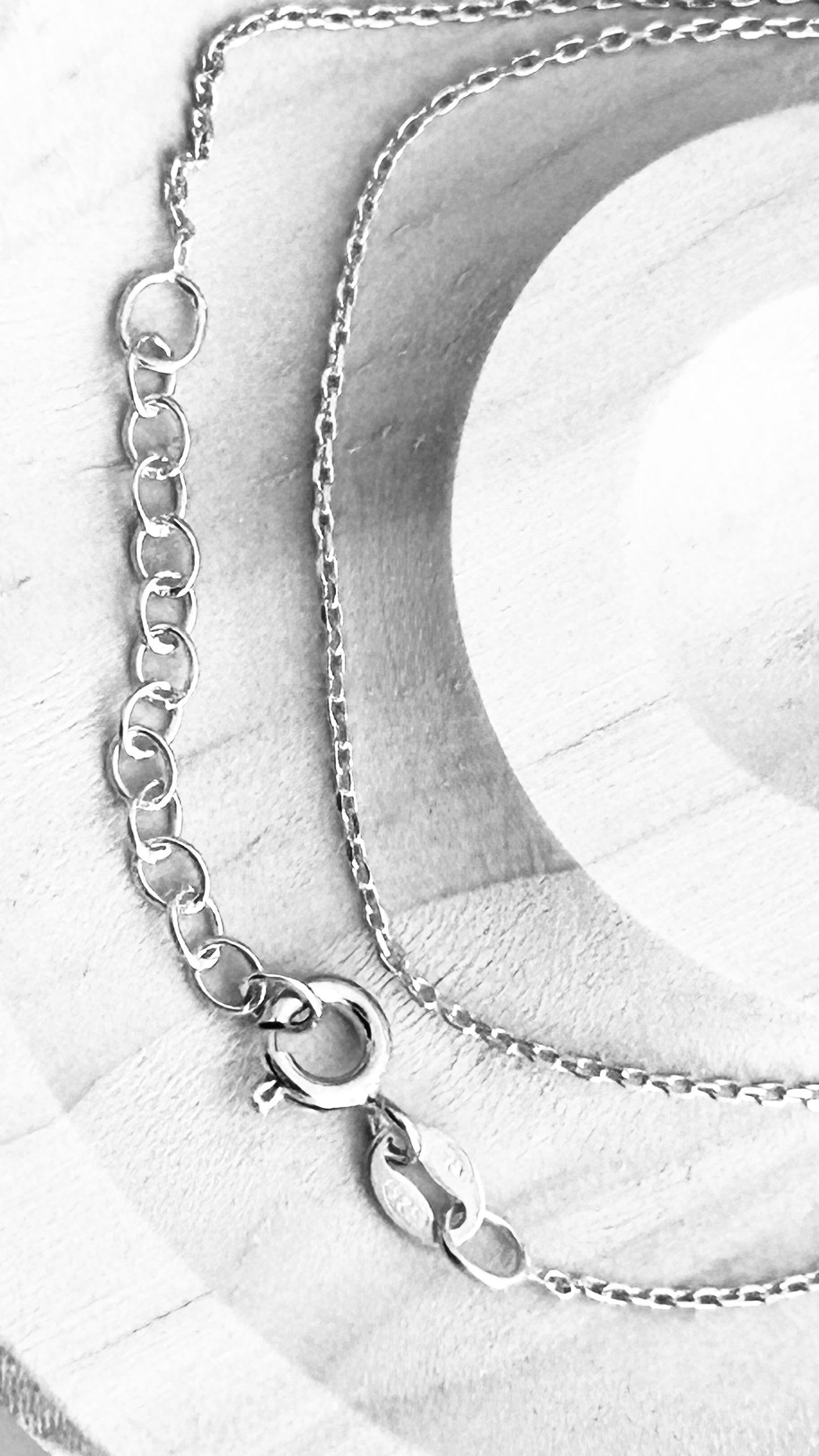 Chaîne forçat avec fermoir ressort argent 925, collier maille forçat fine