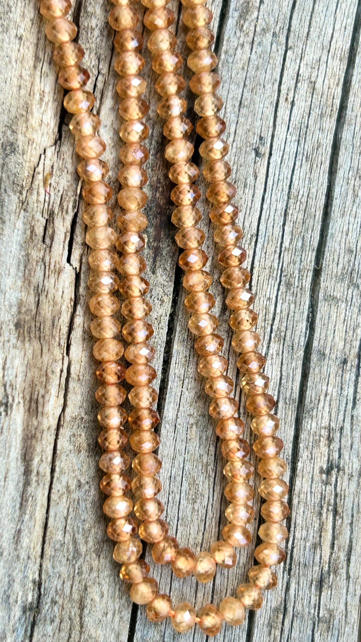 Grenat de Spessatine miel naturel rondelles facettes 2x3mm, pierre naturelle, 10 perles de grenat miel facettées gemme naturelle 2 x 3mm