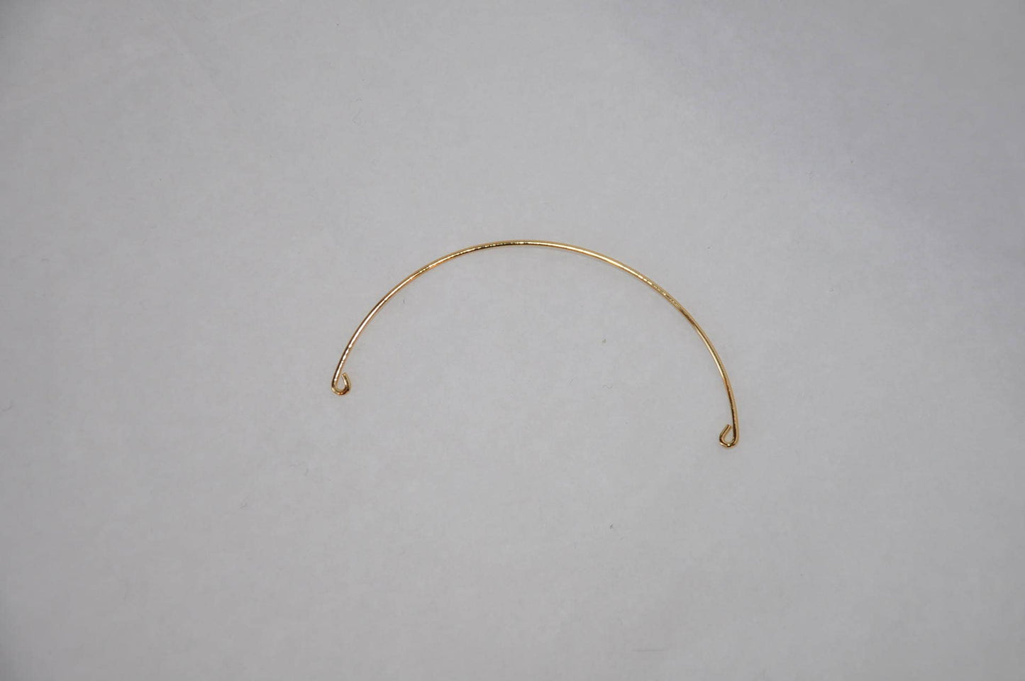 24K Demi jonc fil rond 6,9 cm Plaqué or