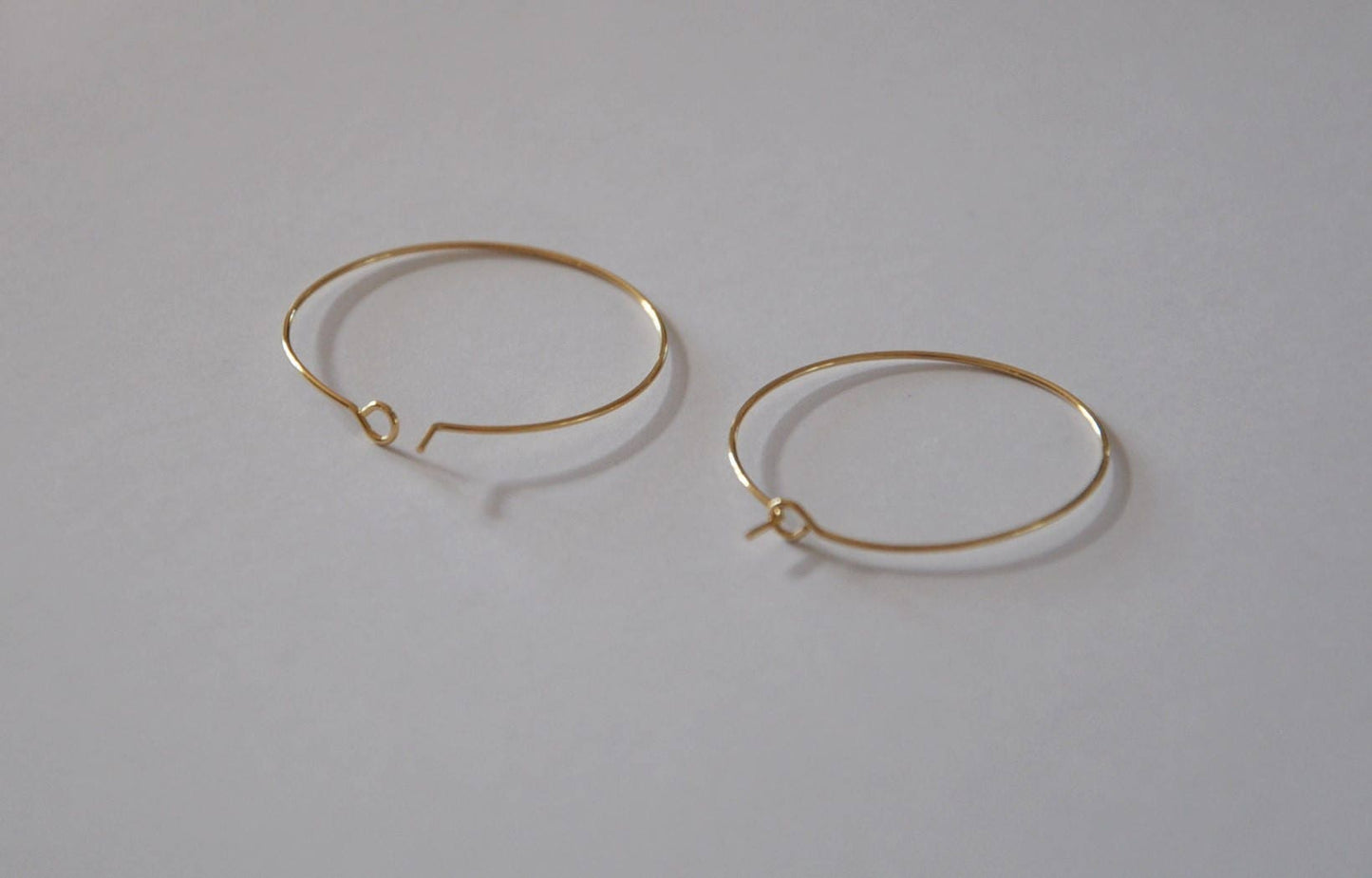 CRÉOLES PLAQUE OR 30 mm 0,5 microns