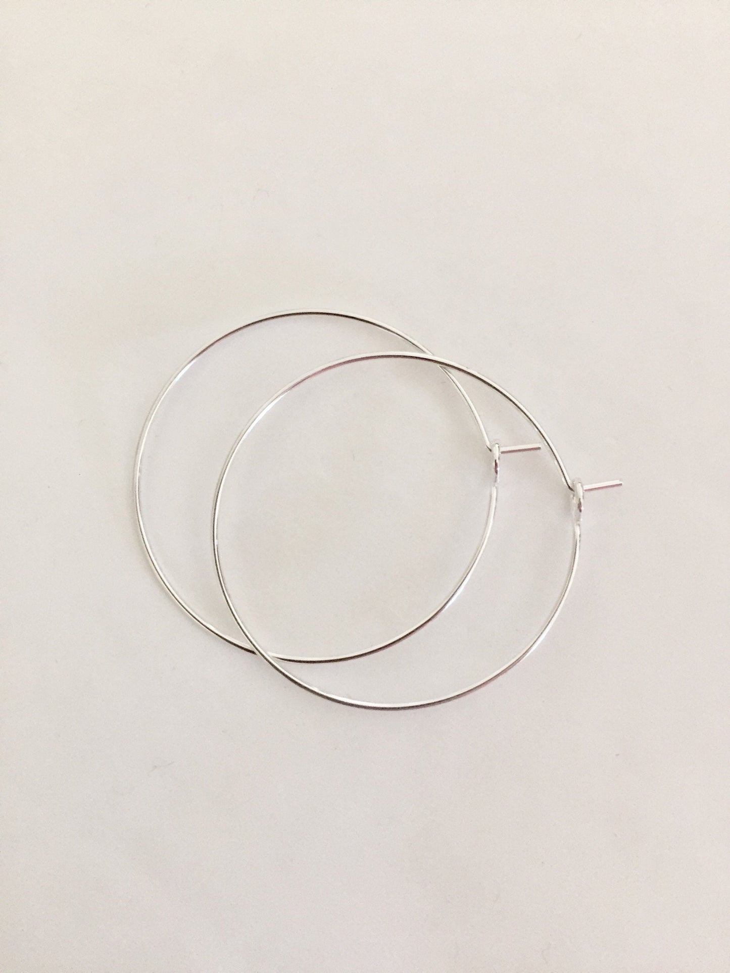 1 PAIRE créoles 40mm Argent