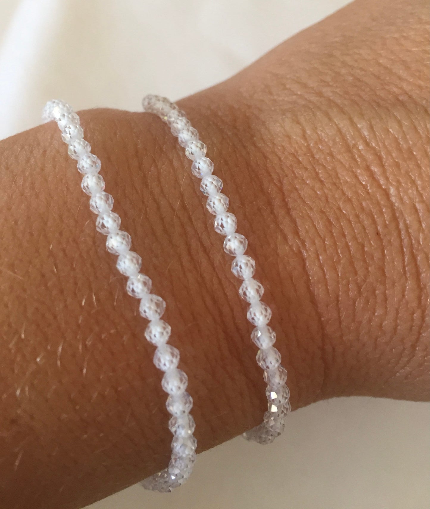10 perles 3 mm Zircon facettée, 10 perles facettes Zircon ultra brillant gemme naturelle 3 mm transparent, pierre naturelle