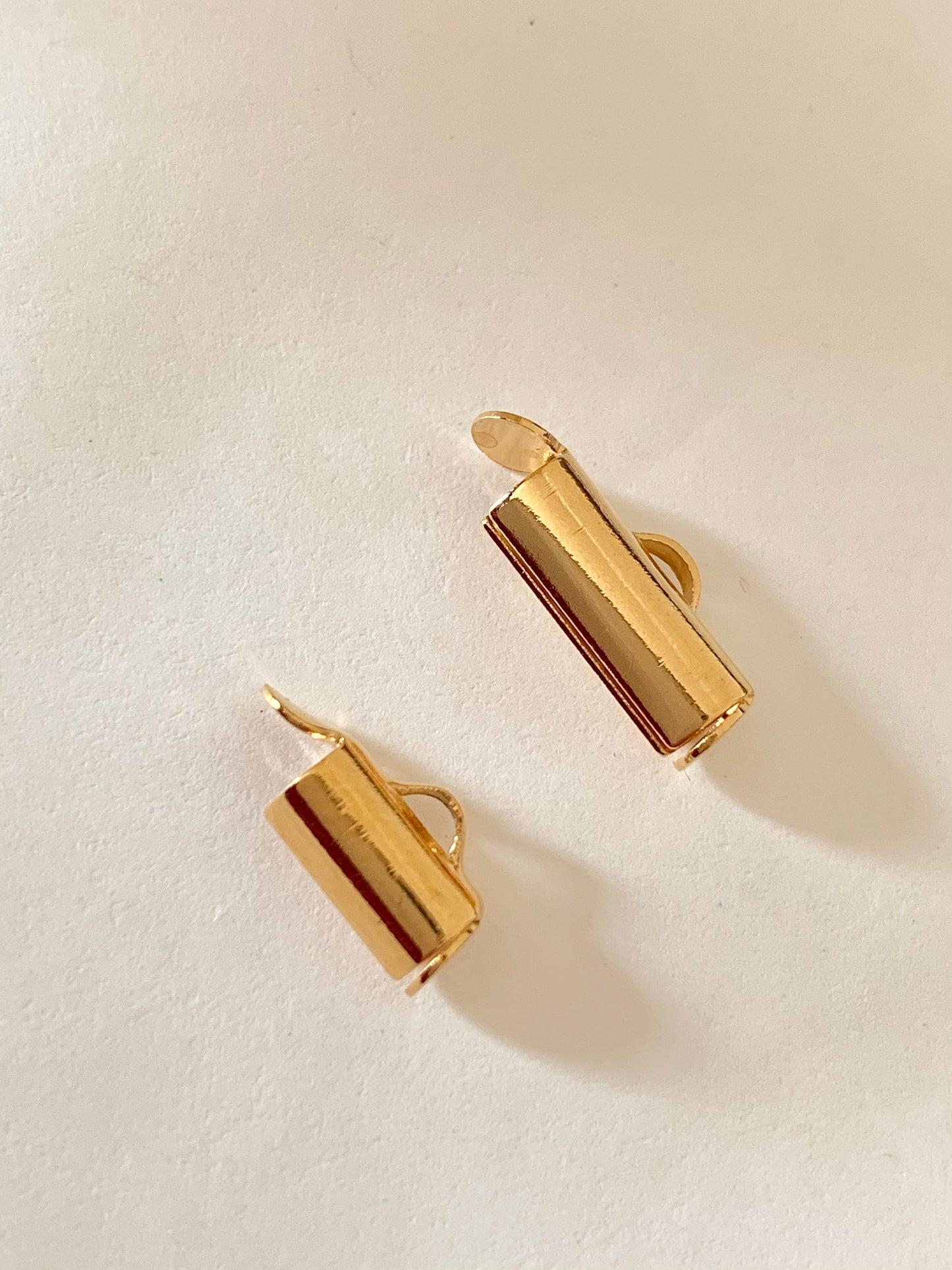 Embout fente 4 x 9 mm/ 4 x 13mm plaqué or bracelets tissé perles rocaille, miyuki, Tila