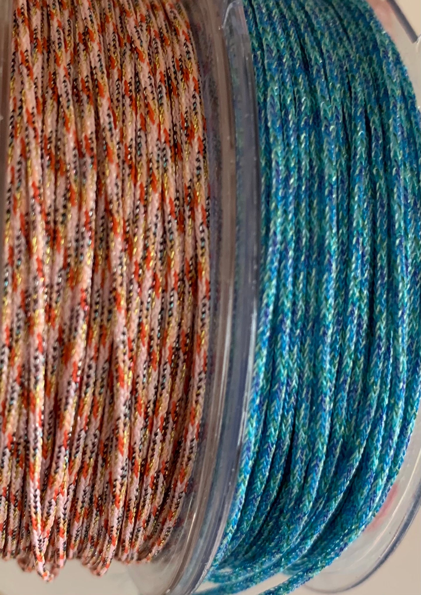 2 mètres cordon 1mm polyester fantaisie, fil polyester 1 mm bracelet