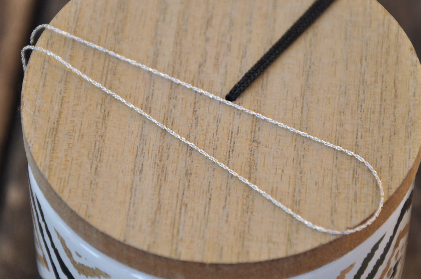 Chaîne très fine - pour miyuki ou perles fines taillées câble aplati Argent 925