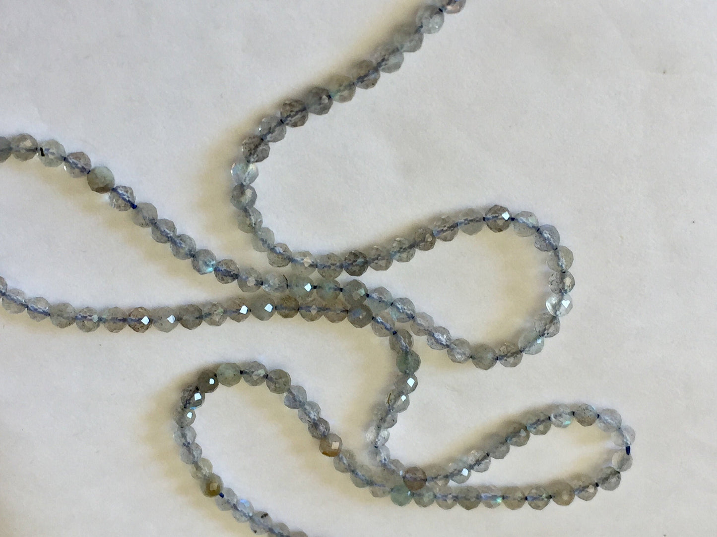 10 perles 4mm Labradorite facettée naturelle 4 mm, 10 perles Labradorite facettes gemme naturelle 4mm