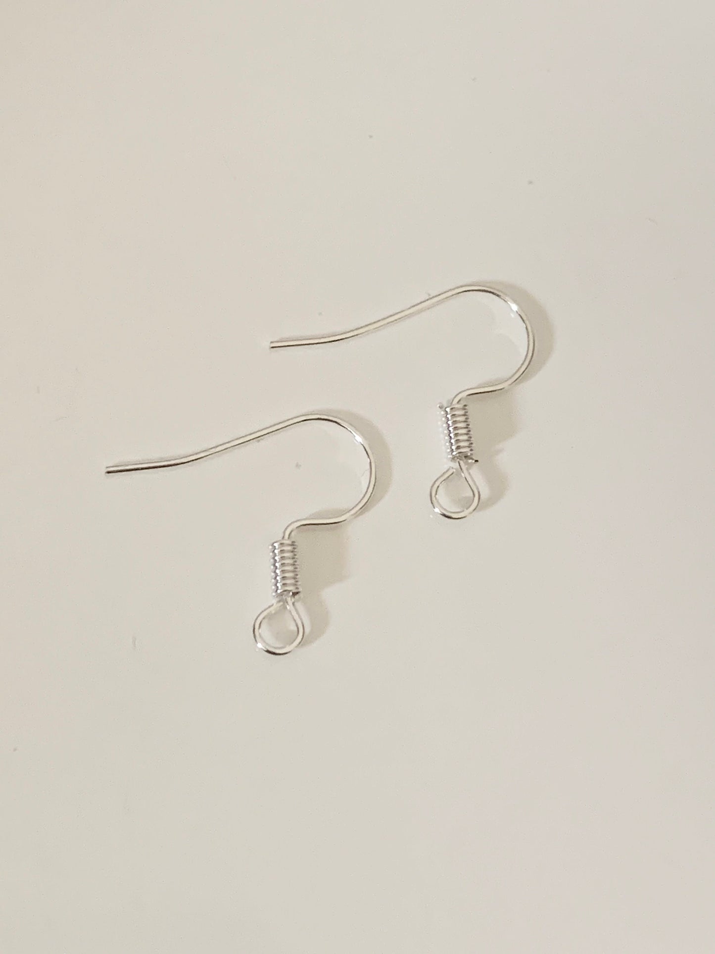 20 boucles d'oreilles crochets 17mm hameçons plaqué argent 925