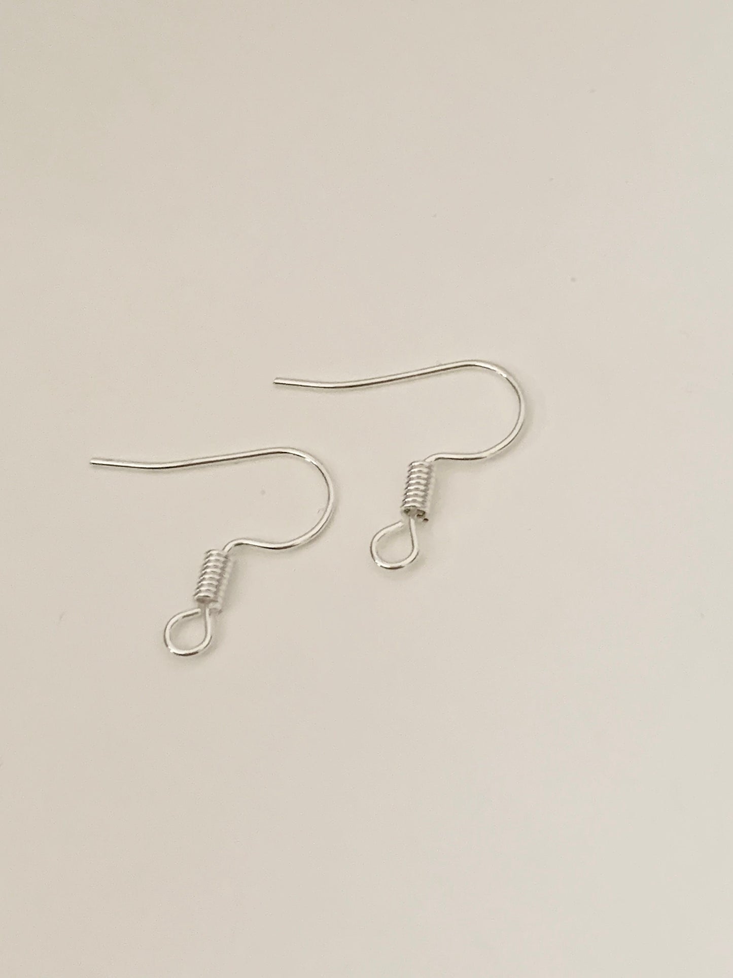 20 boucles d'oreilles crochets 17mm hameçons plaqué argent 925