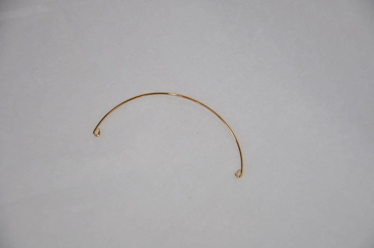 24K Demi jonc fil rond 6,9 cm Plaqué or