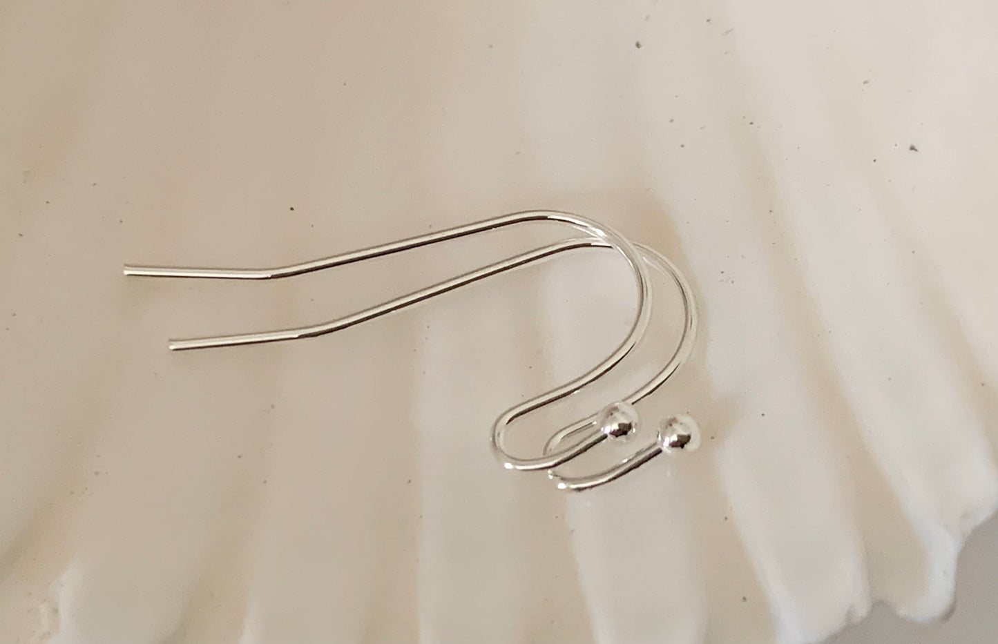 Lot de 10 boucles d'oreilles dormeuses plaqué argent 925 22 mm