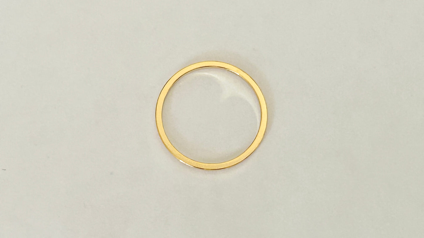 ANNEAU PLAT CERCLE rond Plaque or D18 mm disque connecteur