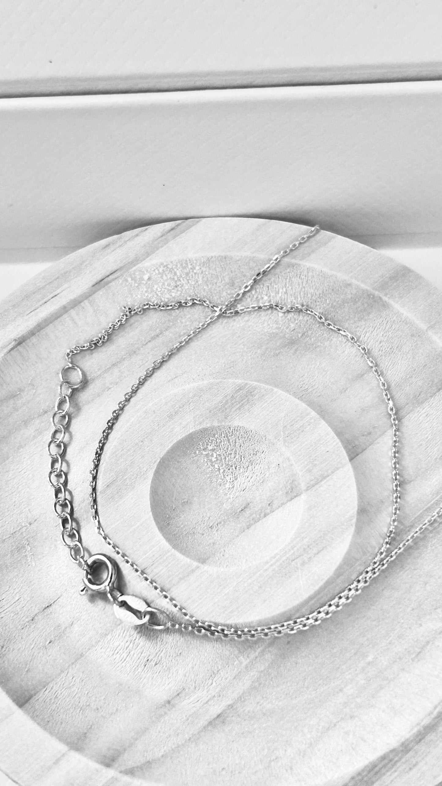 Chaîne forçat avec fermoir ressort argent 925, collier maille forçat fine
