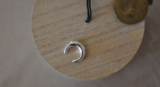 Corne pendentif Plaqué Argent 925 de très belle qualité