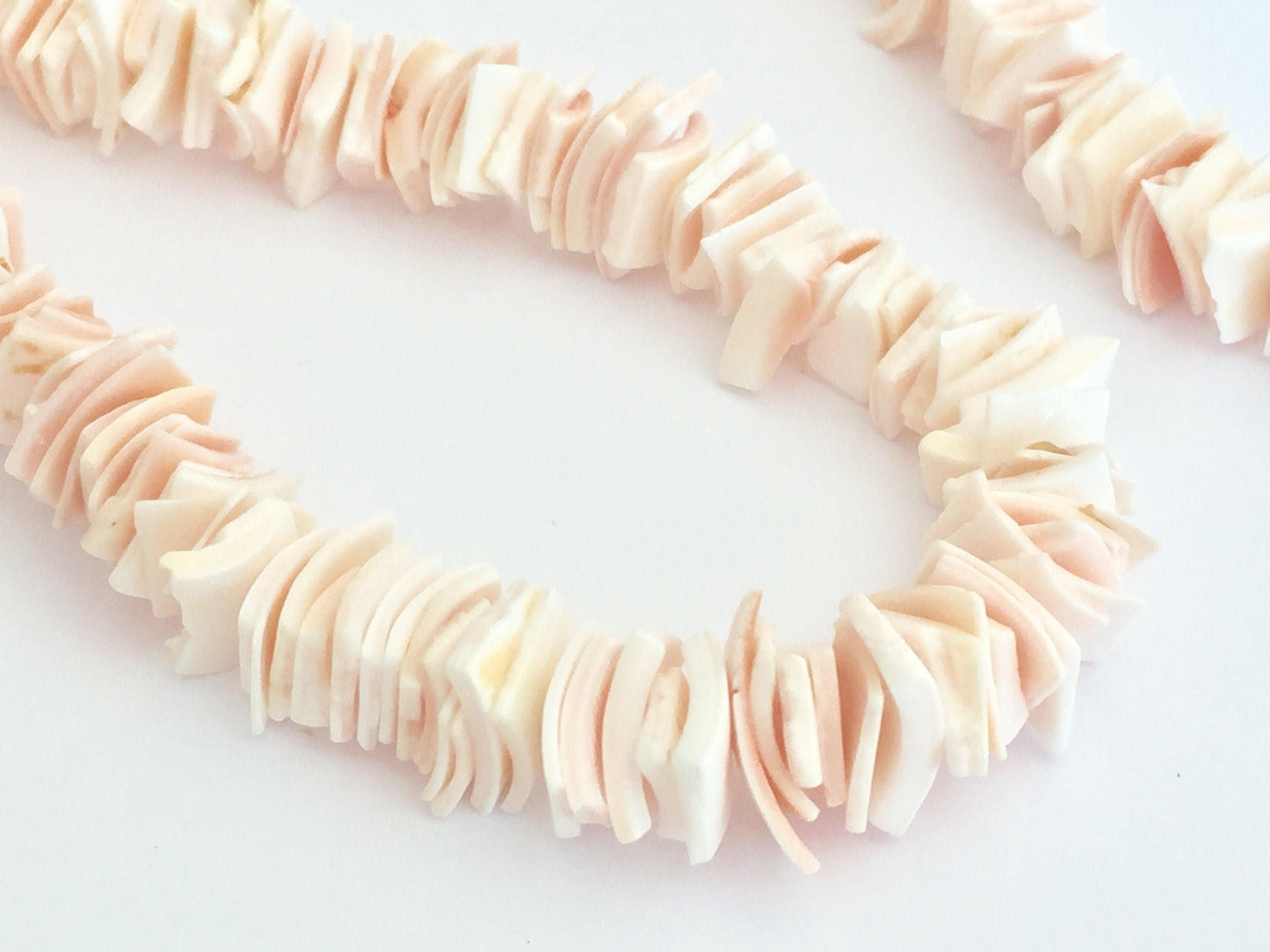 50 Rondelles Coquillages du Pacifique pink 1-2 x 8mm - morceaux coquillages naturels