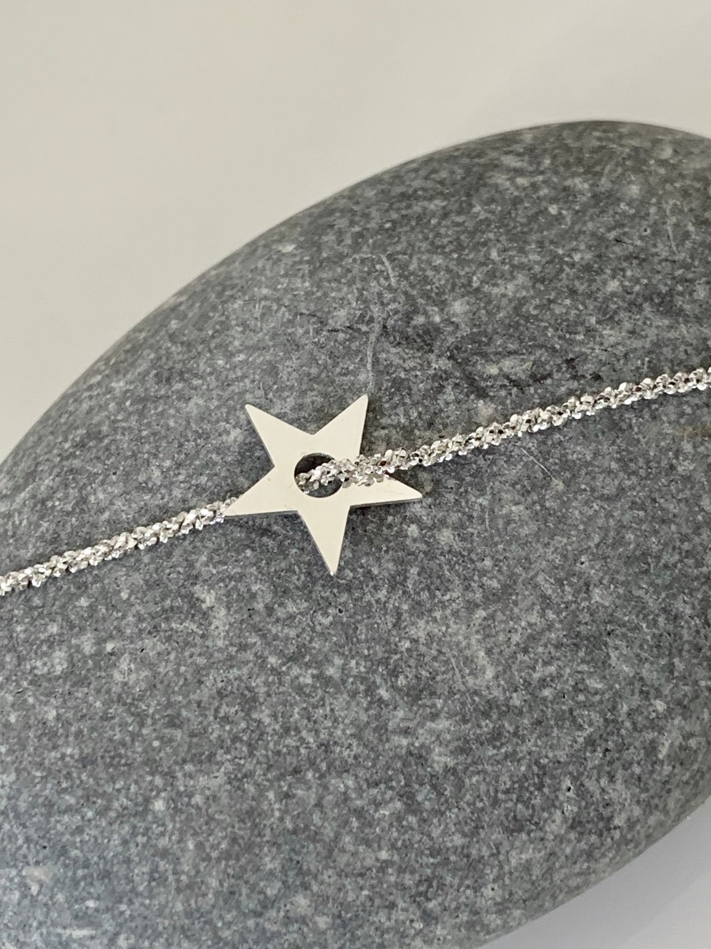 Étoile trouée en argent véritable 10mm, breloque étoile en argent pur 925/1000
